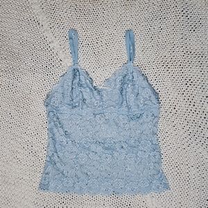 4 for $12 🧚‍♀️ Baby Blue Lace Lingerie Tank